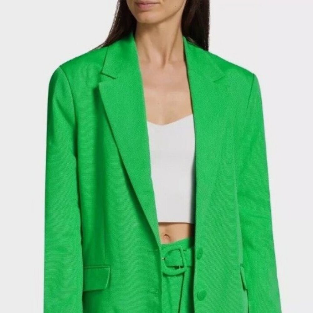 NWT Farm Rio Bright Green Blazer